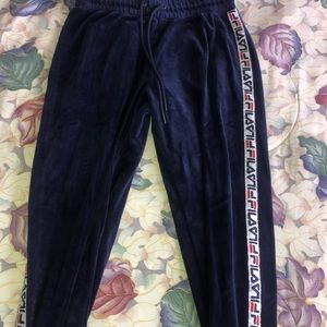Fila velvet sweats